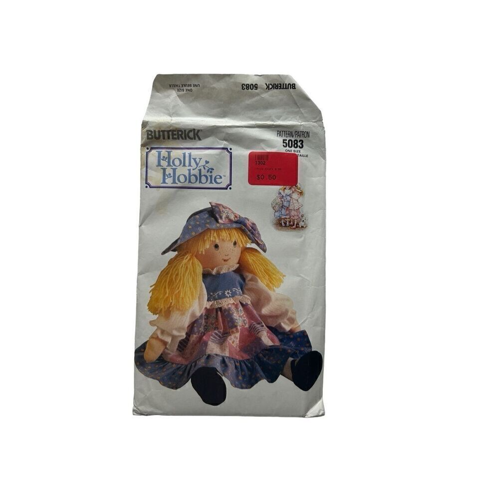 Butterick Holly Hobbie Cloth Doll 5083 Pattern Uncut Vintage 90s